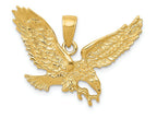 FJC Finejewelers 14k Yellow Gold Solid Polished Eagle Charm