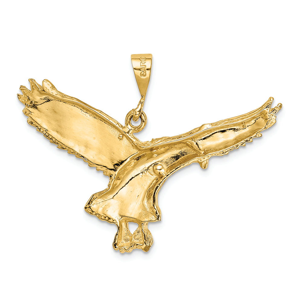 FJC Finejewelers 14k Yellow Gold Solid Polished Eagle Charm