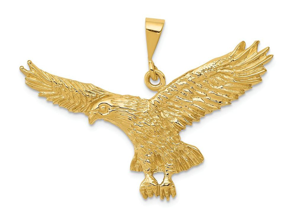 FJC Finejewelers 14k Yellow Gold Solid Polished Eagle Charm