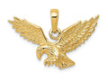 FJC Finejewelers 14k Yellow Gold Solid Polished Eagle Charm