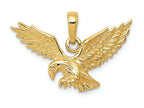 FJC Finejewelers 14k Yellow Gold Solid Polished Eagle Charm