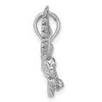 FJC Finejewelers 14k White Gold White 3d Eagle Landing Charm