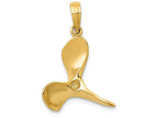 FJC Finejewelers 14k Yellow Gold Polished 3d Propeller Charm