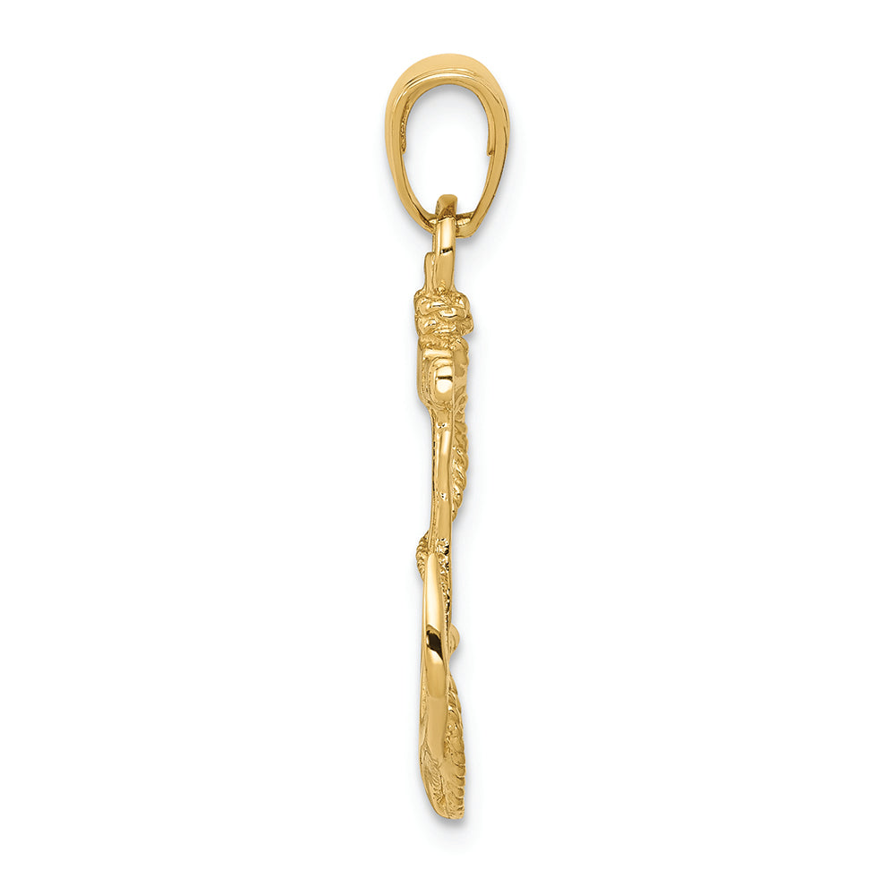 FJC Finejewelers 14k Yellow Gold Solid Polished Anchor Charm