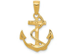 FJC Finejewelers 14k Yellow Gold Solid Polished Anchor Charm