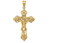 FJC Finejewelers 14k Yellow Gold Inri Fleur De Lis Crucifix Charm