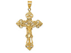 FJC Finejewelers 14k Yellow Gold Inri Fleur De Lis Crucifix Charm