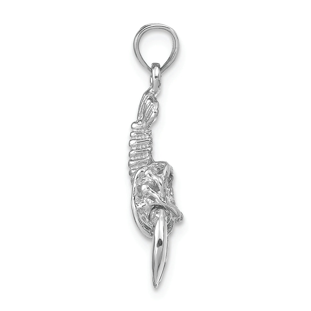 FJC Finejewelers 14k White Gold Moveable Lobster Charm