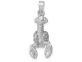 FJC Finejewelers 14k White Gold Moveable Lobster Charm