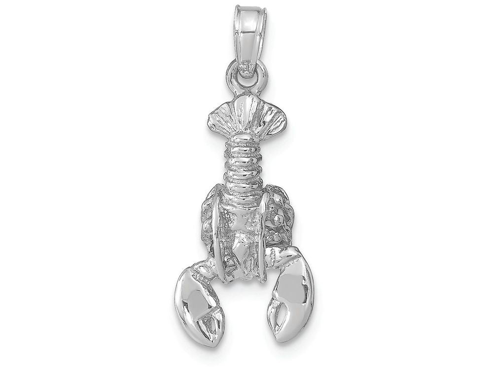 FJC Finejewelers 14k White Gold Moveable Lobster Charm