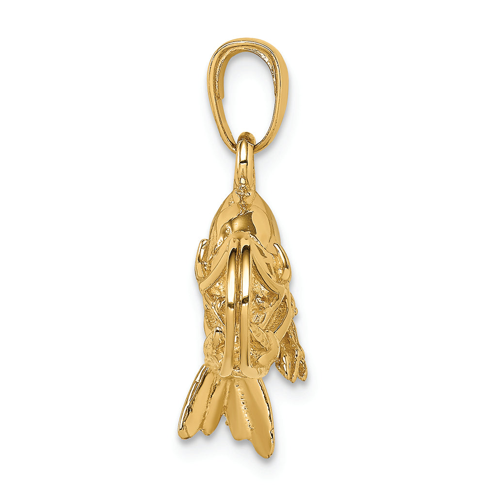 FJC Finejewelers 14k Yellow Gold Polished 3d Shrimp Charm