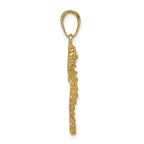 FJC Finejewelers 14k Yellow Gold Polished Open-backed Seahorse Charm
