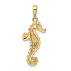 FJC Finejewelers 14k Yellow Gold Polished Open-backed Seahorse Charm