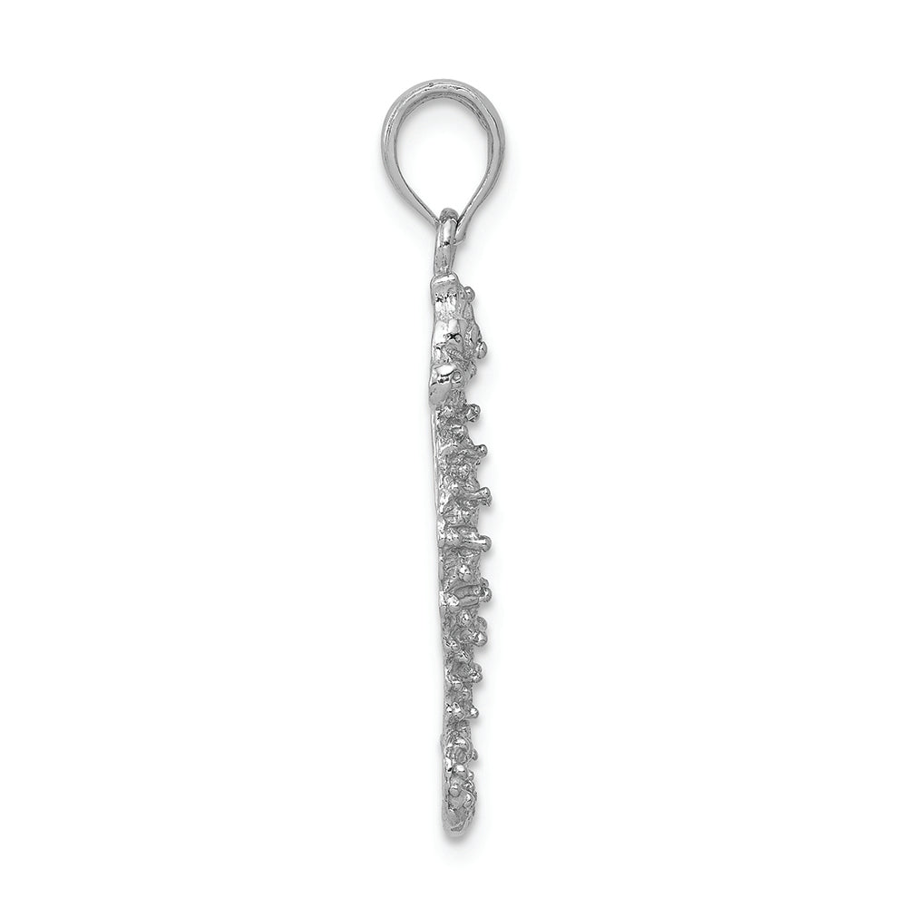 FJC Finejewelers 14k White Gold White Seahorse Charm
