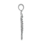 FJC Finejewelers 14k White Gold White Seahorse Charm