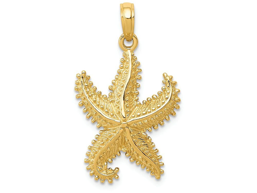FJC Finejewelers 14k Yellow Gold Polished Open-backed Starfish Charm