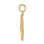 FJC Finejewelers 14k Yellow Gold Polished Open-backed Starfish Charm