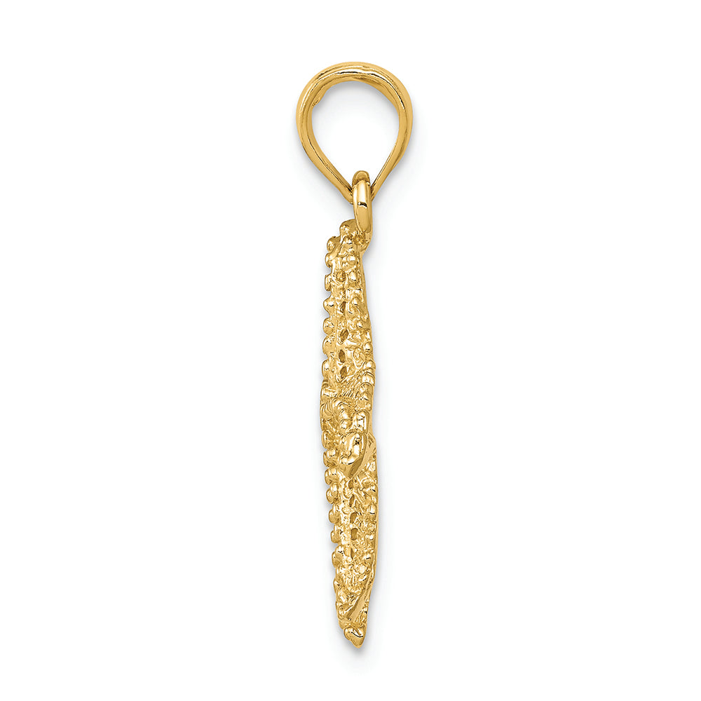 FJC Finejewelers 14k Yellow Gold Polished Open-backed Starfish Charm