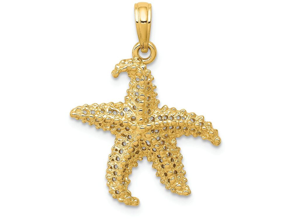 FJC Finejewelers 14k Yellow Gold Polished Open-backed Starfish Charm