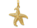 FJC Finejewelers 14k Yellow Gold Polished Open-backed Starfish Charm