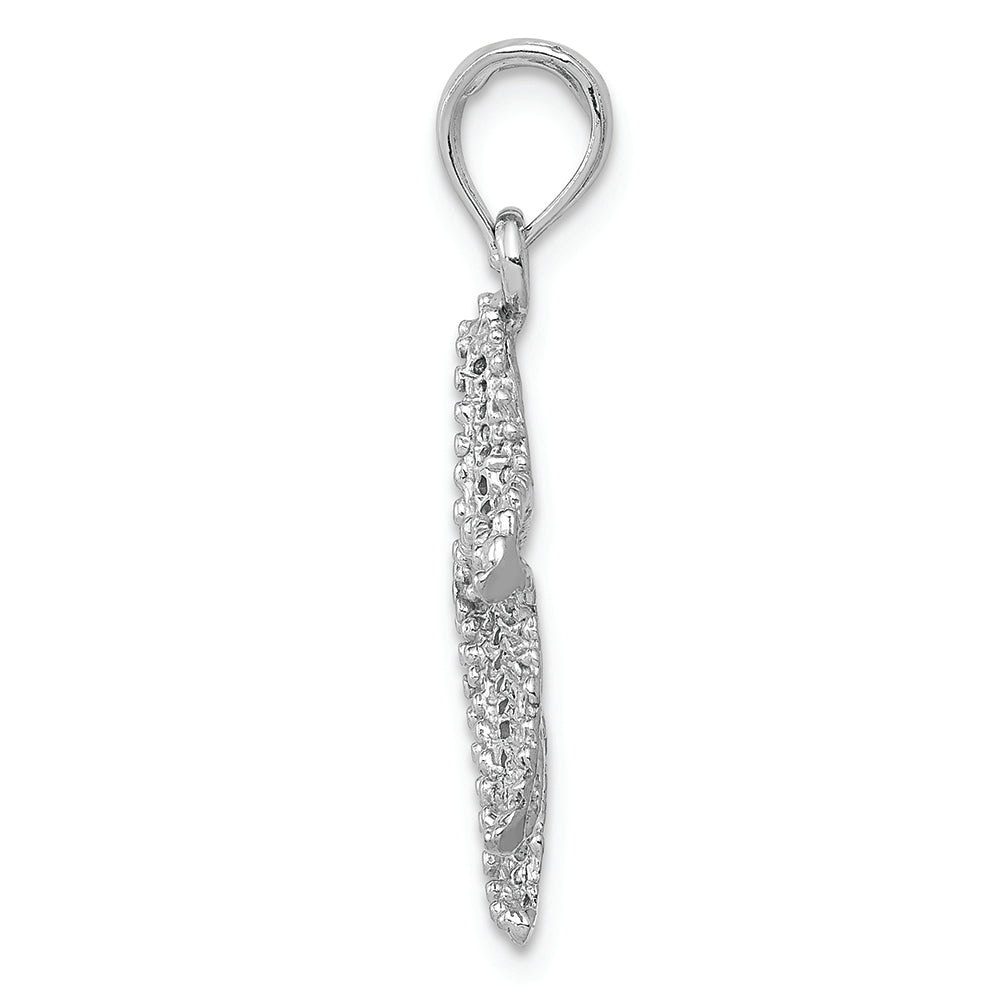 FJC Finejewelers 14k White Gold White Starfish with Small Holes Charm