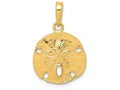 FJC Finejewelers 14k Yellow Gold Polished Sand Dollar Charm