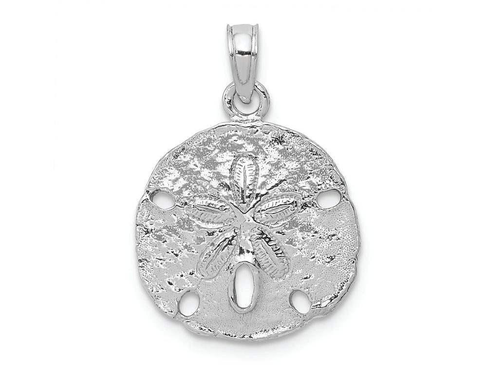 FJC Finejewelers 14k White Gold White Sand Dollar Charm