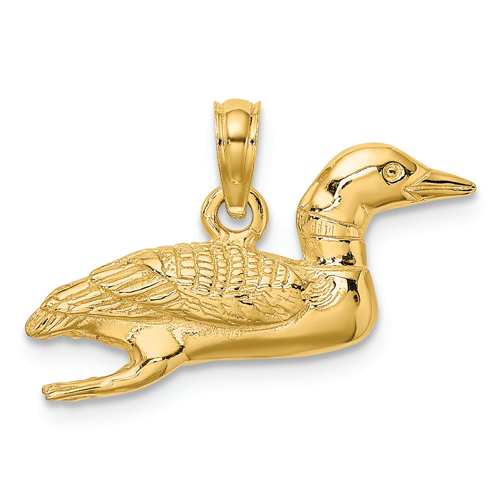 FJC Finejewelers 14k Yellow Gold Solid Polished 3d Mallard Charm