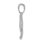 FJC Finejewelers 14k White Gold Bass Fish with Tail Up Charm