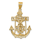 FJC Finejewelers 14k Yellow Gold Mariners Cross Charm
