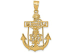 FJC Finejewelers 14k Yellow Gold Mariners Cross Charm