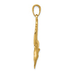 FJC Finejewelers 14k Yellow Gold Polished Sailfish Charm