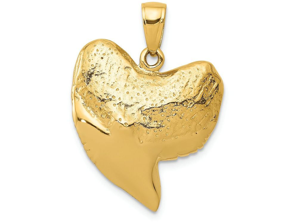 FJC Finejewelers 14k Yellow Gold Solid Polished 3d Shark Tooth Charm