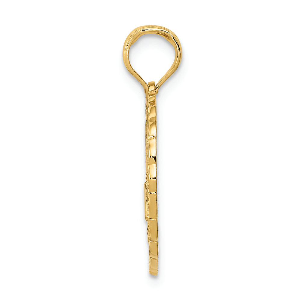 FJC Finejewelers 14k Yellow Gold Solid Polished Golf Theme Charm