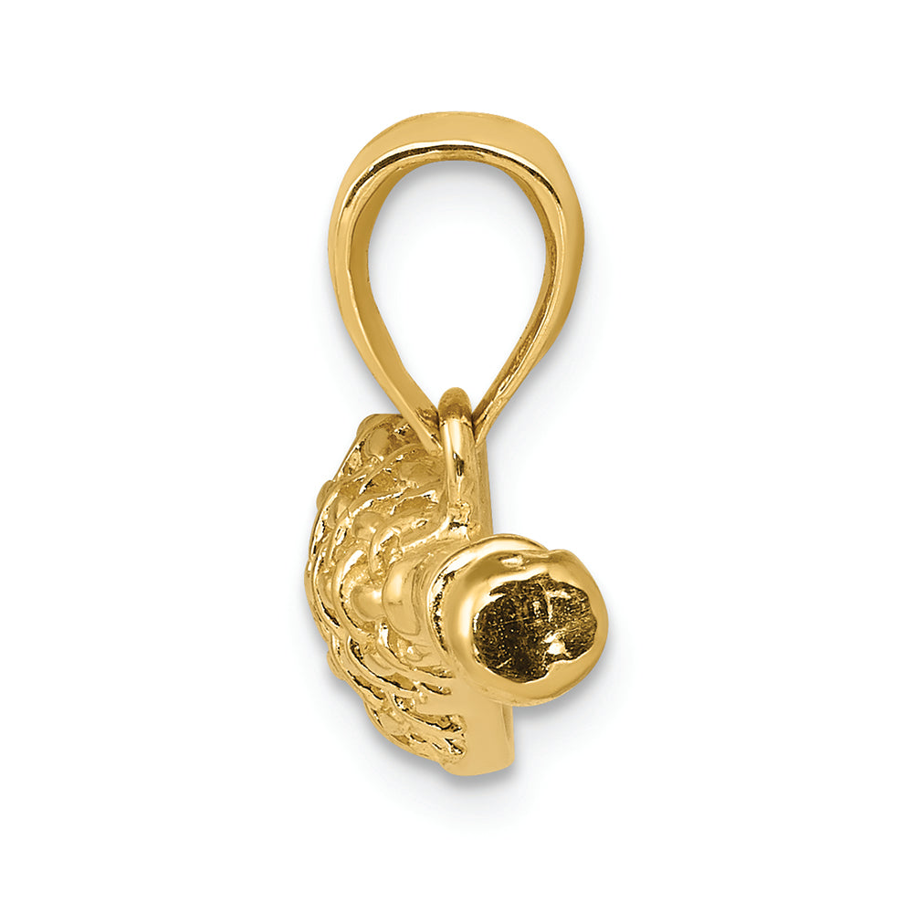FJC Finejewelers 14k Yellow Gold Solid Polished 3d Lacrosse Stick Charm