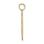 FJC Finejewelers 14k Yellow Gold Solid Polished Framed Gymnast Charm