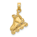 FJC Finejewelers 14k Yellow Gold Solid Polished 3d Rollerblade Charm