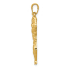 FJC Finejewelers 14k Yellow Gold Solid Polished Weightlifter Charm
