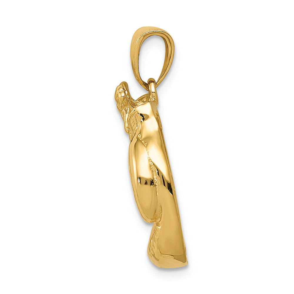 FJC Finejewelers 14k Yellow Gold Solid Polished Open-backed Boxing Gloves Charm