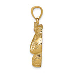 FJC Finejewelers 14k Yellow Gold Solid Polished Open-backed Boxing Gloves Charm