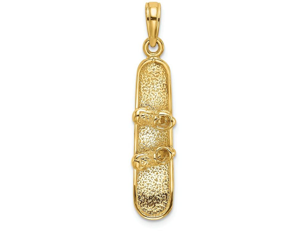 FJC Finejewelers 14k Yellow Gold Solid Polished 3d Snowboard Charm