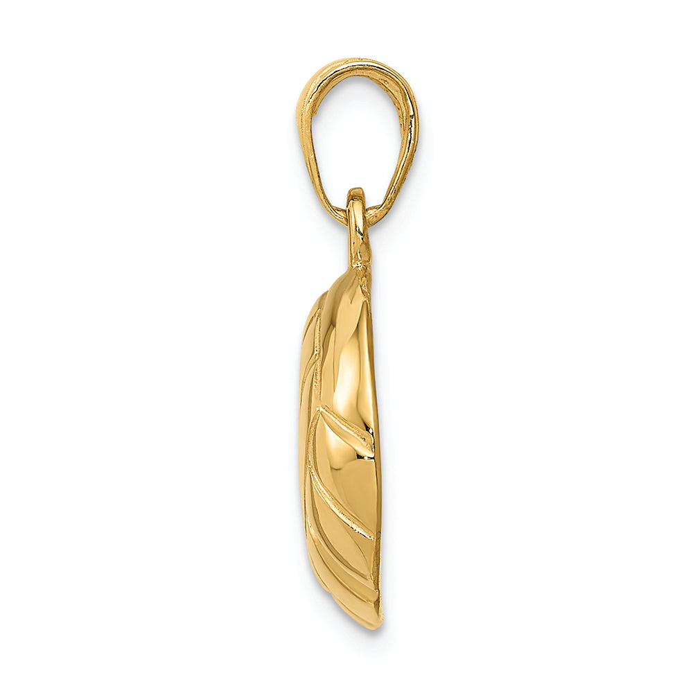 FJC Finejewelers 14k Yellow Gold Polished Open-backed Volleyball Charm