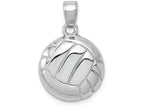 FJC Finejewelers 14k White Gold White Volleyball Charm