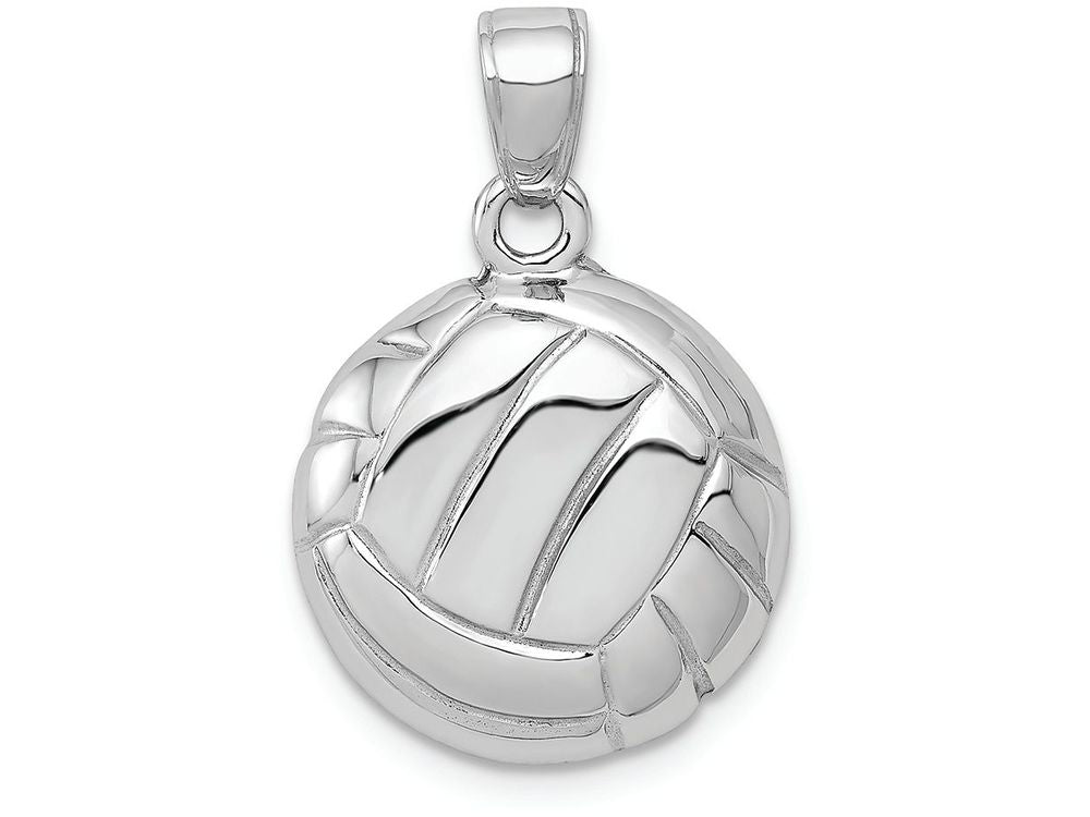FJC Finejewelers 14k White Gold White Volleyball Charm