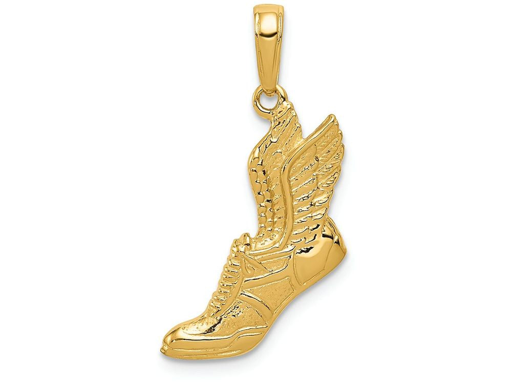 FJC Finejewelers 14k Yellow Gold Polished Running Shoe Charm