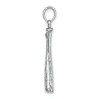 FJC Finejewelers 14k White Gold White Baseball Bats Ball Charm
