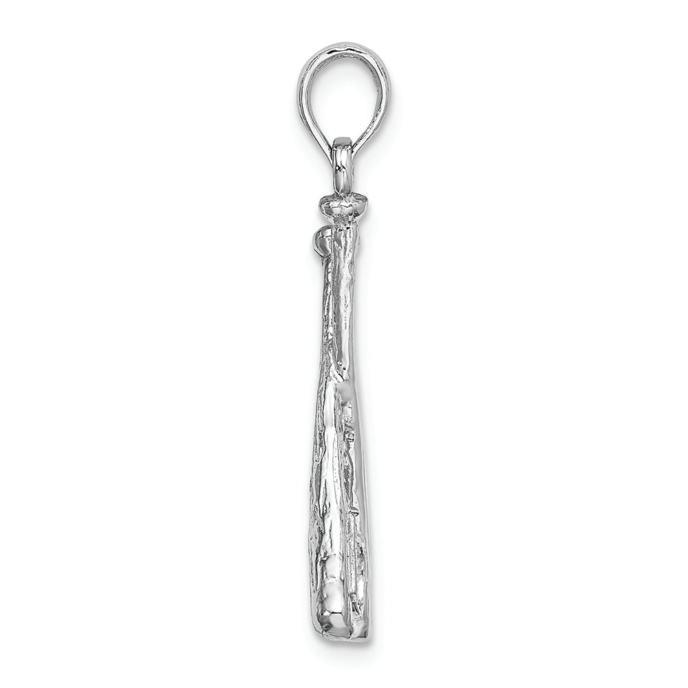 FJC Finejewelers 14k White Gold White Baseball Bats Ball Charm