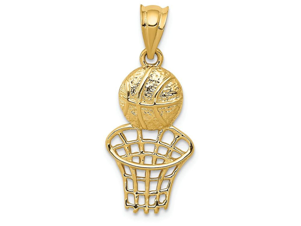 FJC Finejewelers 14k Yellow Gold Basketball Net Charm
