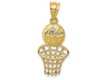 FJC Finejewelers 14k Yellow Gold Basketball Net Charm