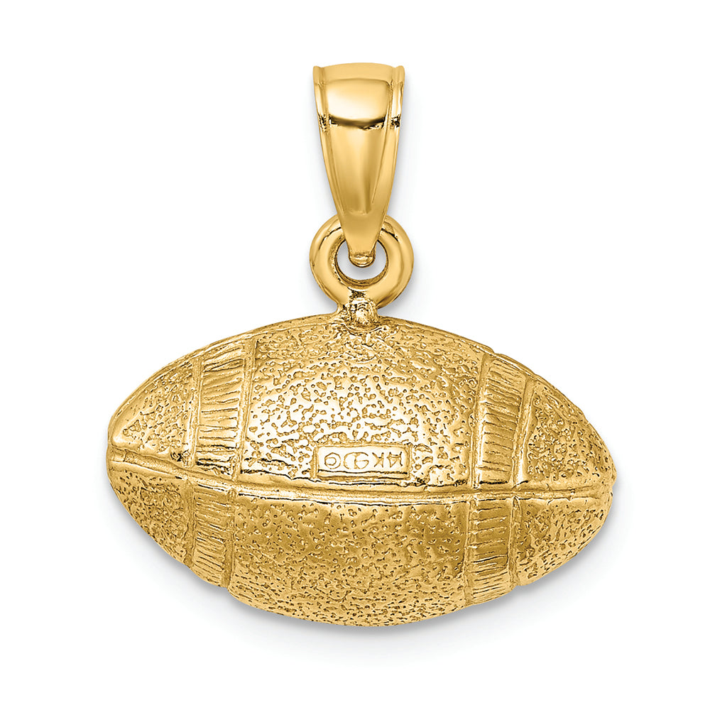 FJC Finejewelers 14k Yellow Gold Polished Football Charm